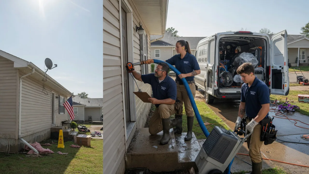 Ceiling Water Damage Restoration in Kokomo, MS near me